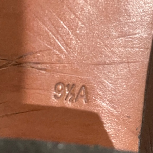 Brown Leather Heeled Boots riding boots cowboy - Picture 8 of 9